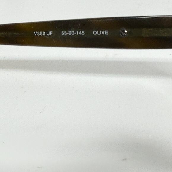 John Varvatos Eyeglasses‎ V350 UF Olive Rectangular Frame Japan 55-20-145 H17949